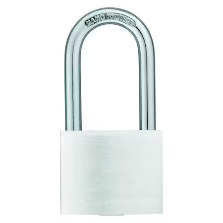 Zoro Select 48Jp93 Padlock, Keyed Alike, Long Shackle, Rectangular Aluminum,