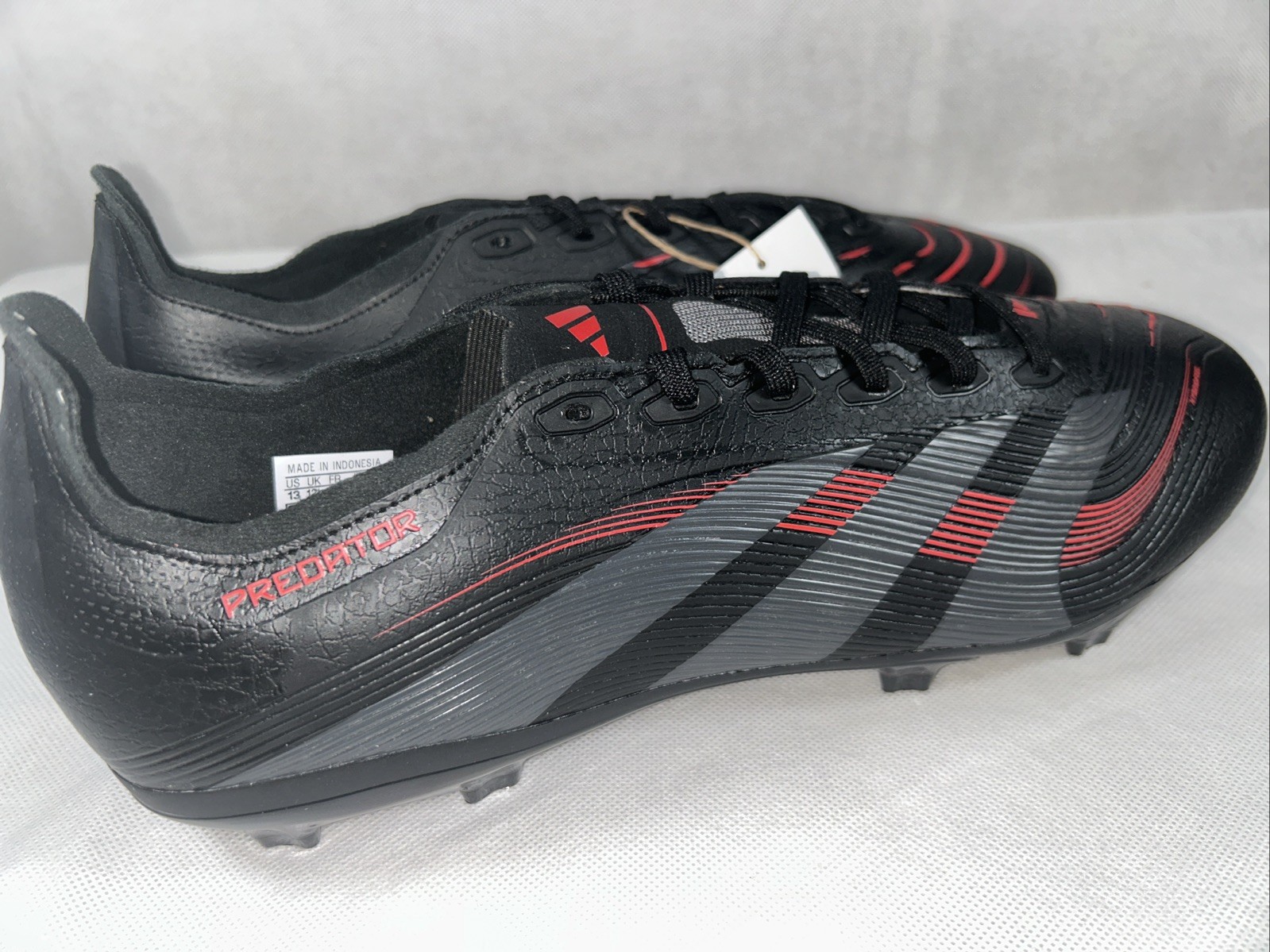 Adidas Predator League ID1328 Men's Black Firm/Multi  Soccer Cleats 13 Men’s