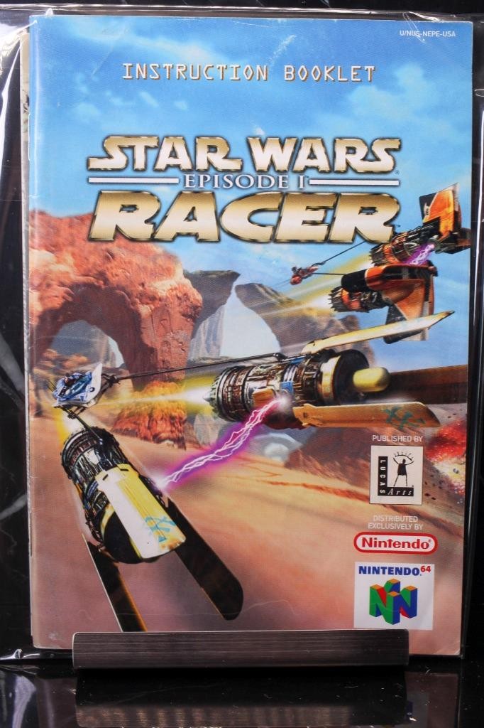NO GAME- STAR WARS RACER Nintendo 64 N64 Instruction Manual Booklet Only
