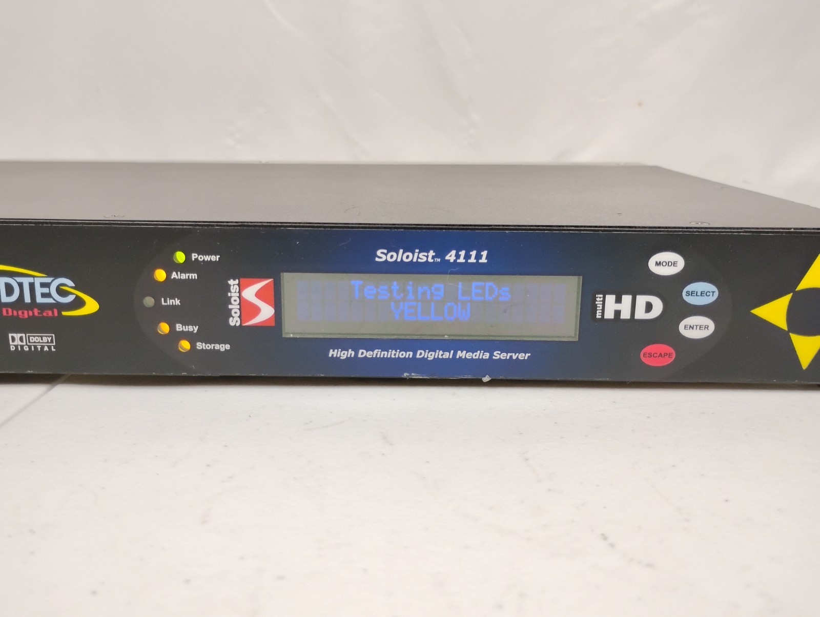 Adtec Digital Soloist 4111 High Definition Media Player Decoder System | NO HDD