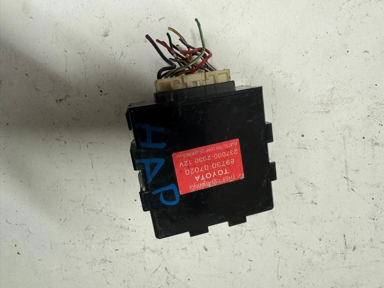 00-04 AVALON Anti Theft Control Module  - 89730-07020