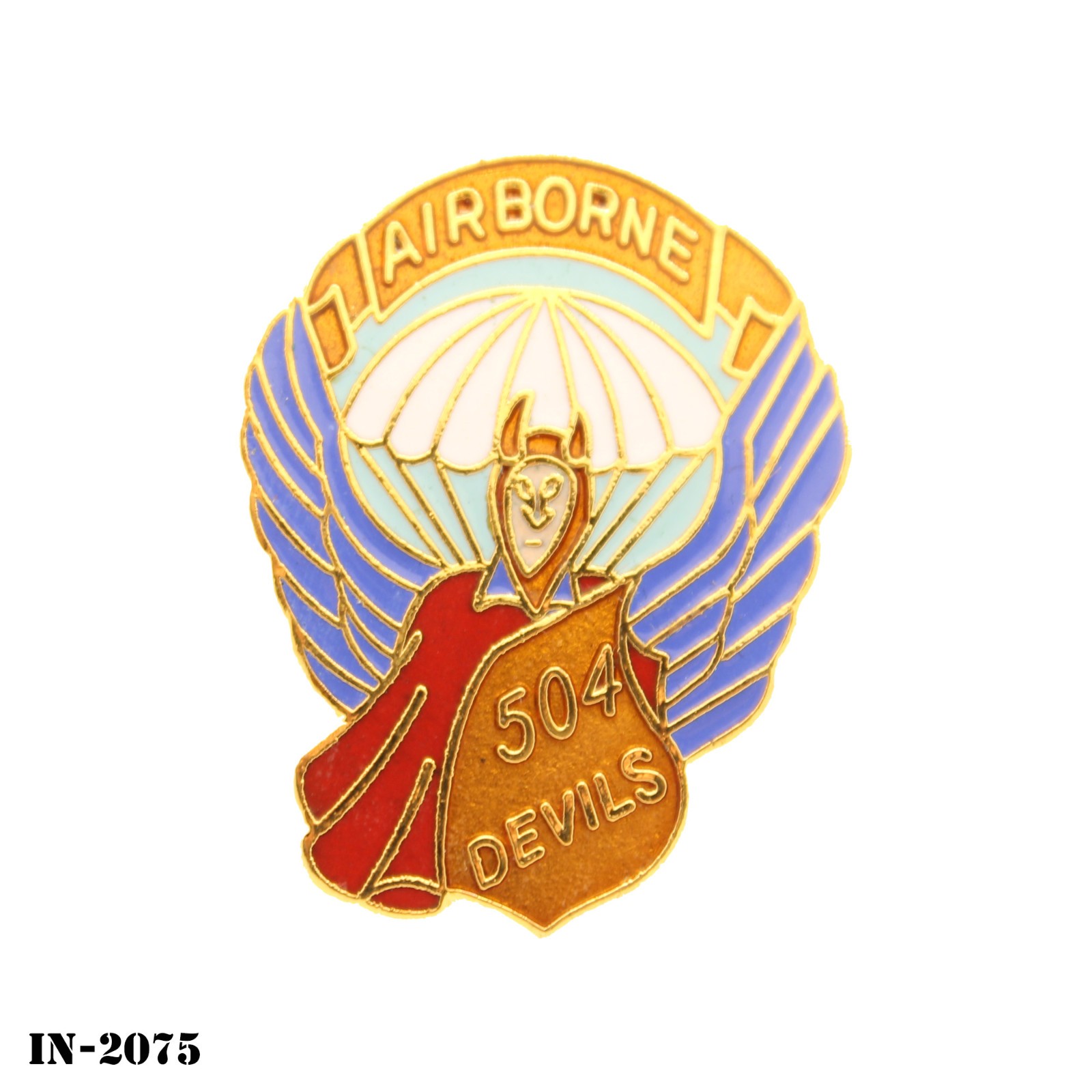 US Army Paratroopers 504 Airborne Devils Pin  ~ Metal ~ NEW