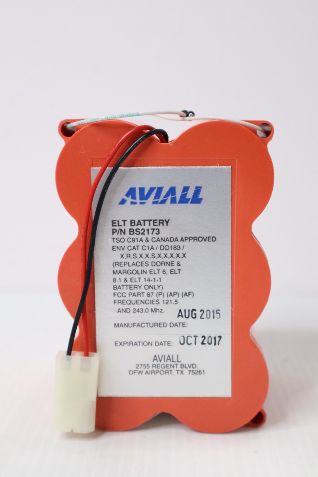 AVIALL BS2173 ELT Battery - New Surplus in Box (3 Available)