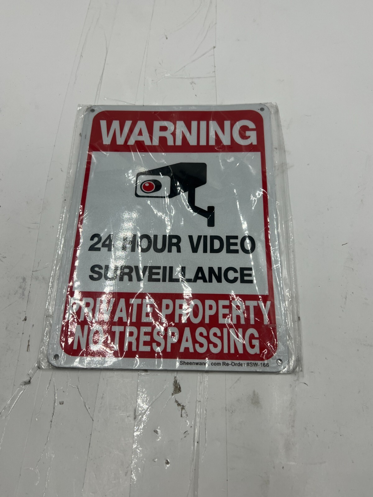 QTY 10 - Sheenwang SW-166 Private Property No Trespassing Sign 10" x 7"