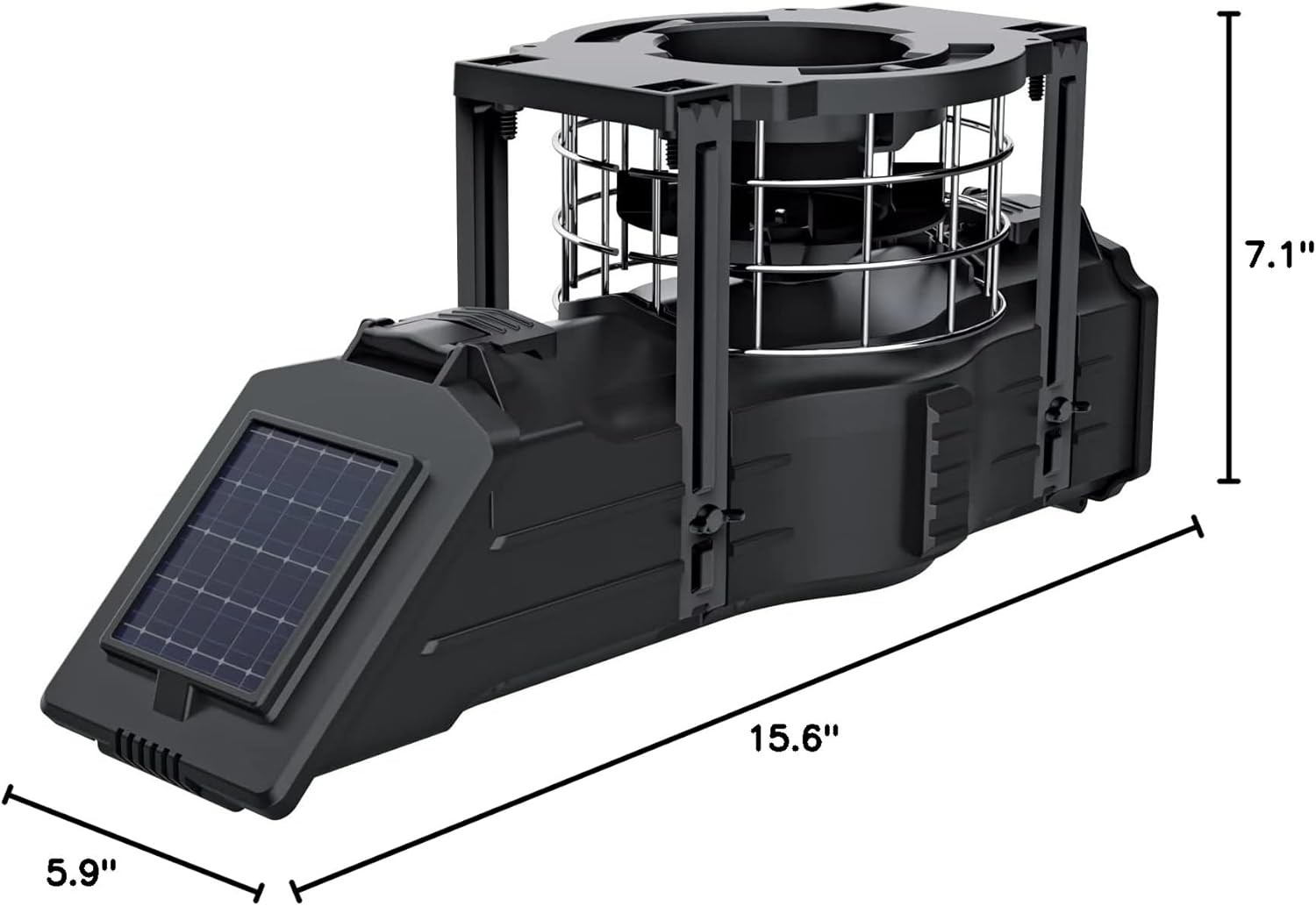 Digital weatherproof deer feeder kit with integrated solar panel