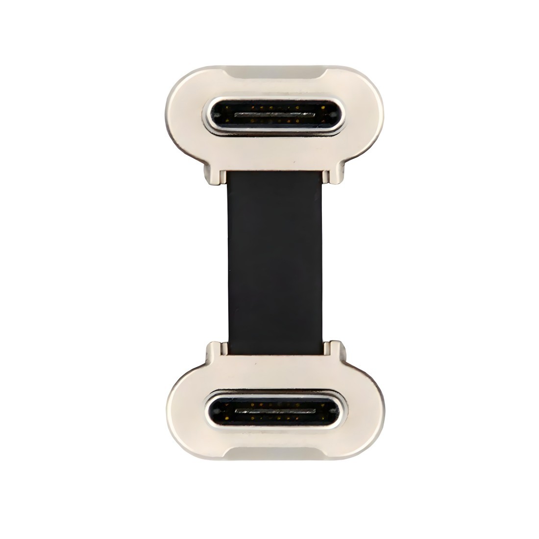CY 2cm Angled Slim Flat Type C to USB-C Power USB2.0 Data Cable 65W Fast Charge