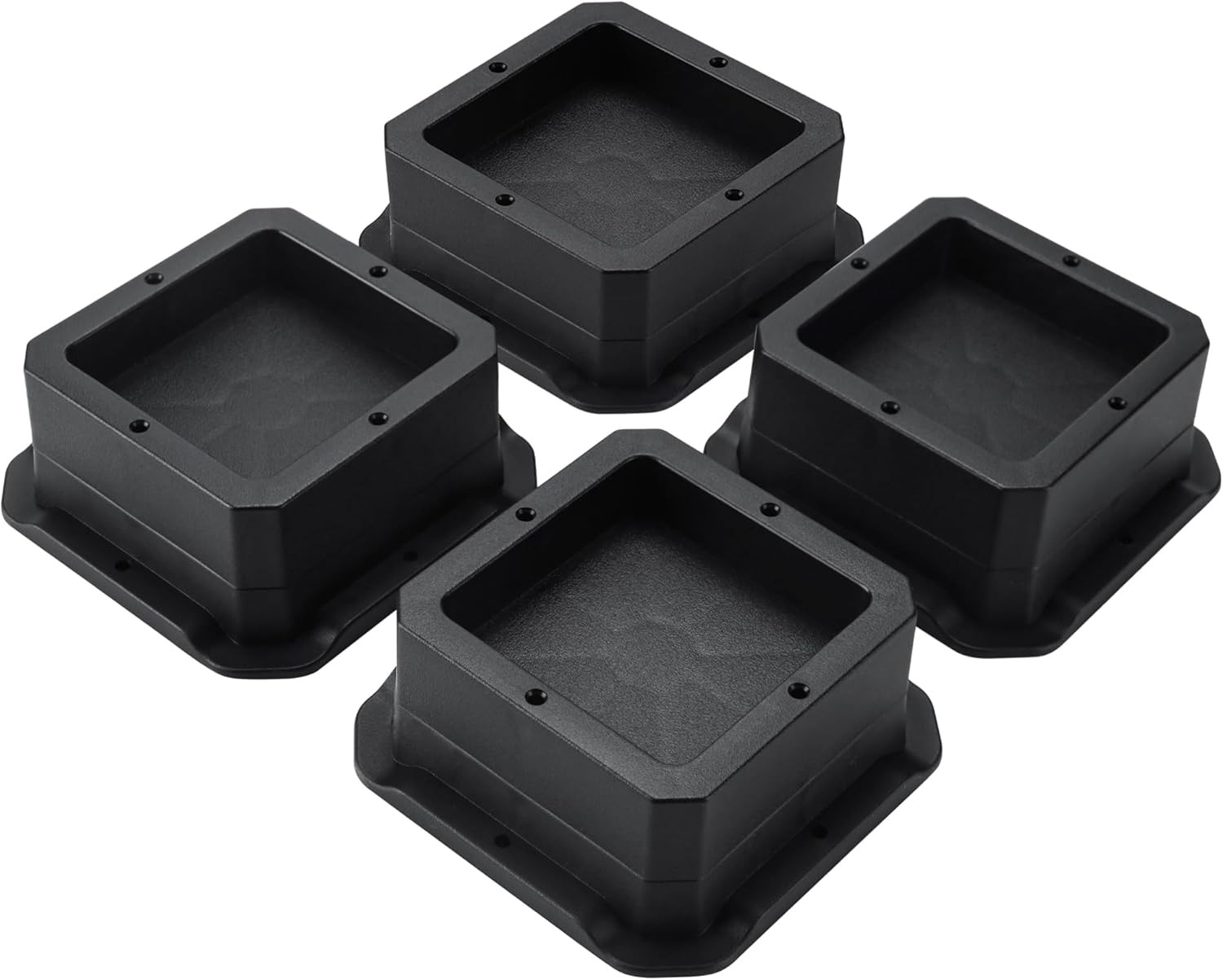 Bed Risers 1 Inch Heavy Duty Furniture Risers for Sofa Table and Chair Black 4 P