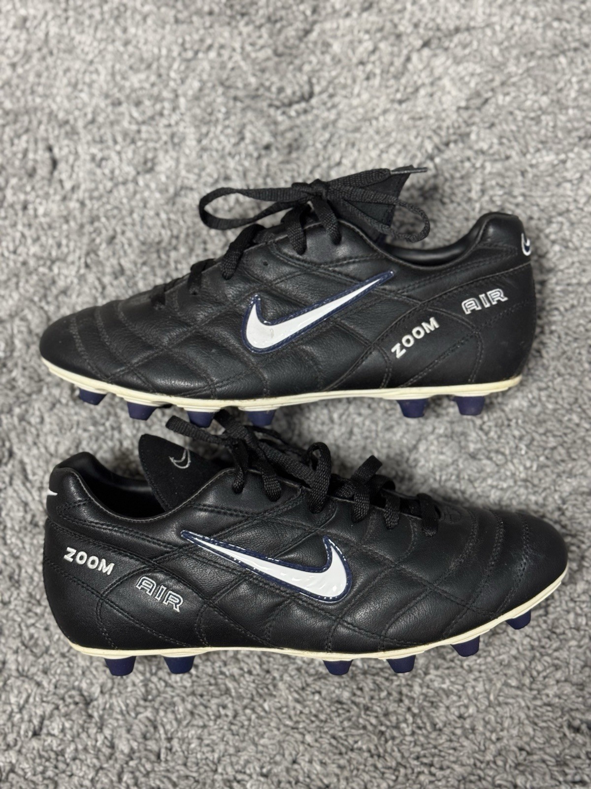 VINTAGE NIKE AIR ZOOM BRASILIA  FG SOCCER CLEATS SIZE US 9,5 RARE RONALDO SOCCER