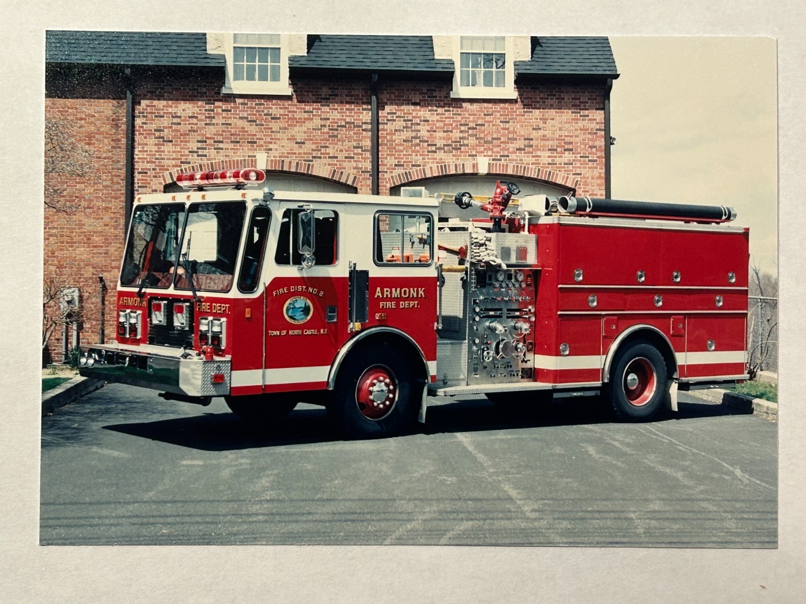 Armonk NY 1991 KME pumper Fire Apparatus Print A59