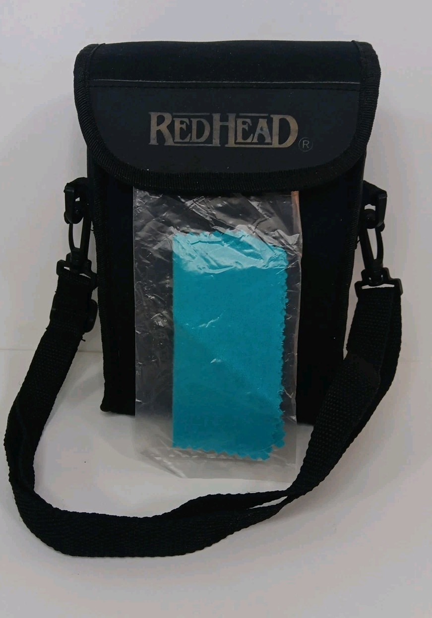 Red Head Binoculars / Camera Carrying Case W/ Cleaning Cloth And Strap