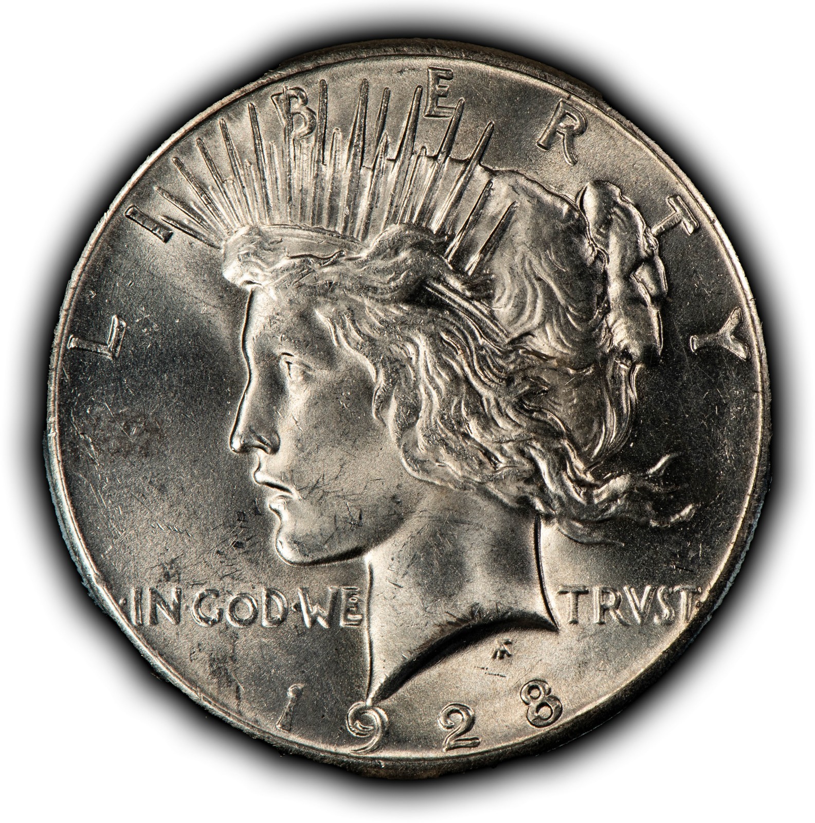 1928 $1 Silver Peace Dollar - Key Date - UNC - SKU-B5768