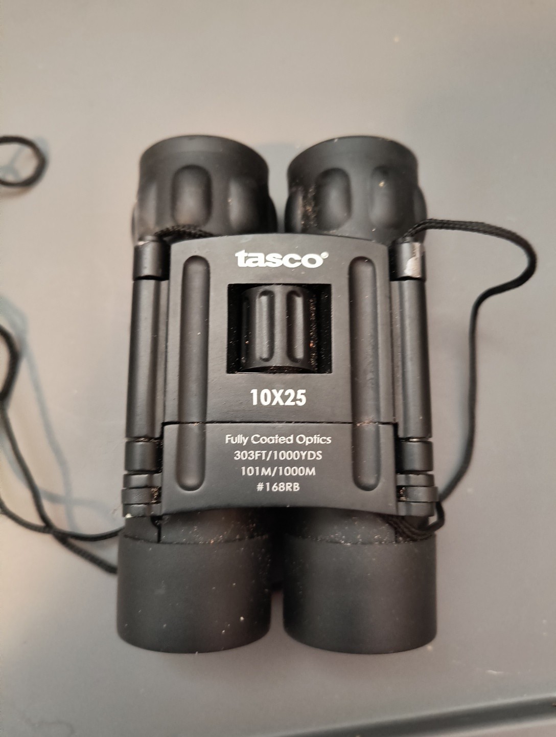 Tasco 10x25 Binoculars Model #168RB Coated Optics