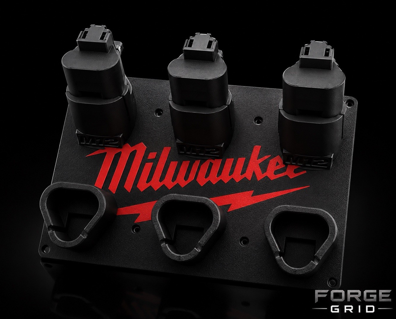 Forge Grid Milwaukee M12 Dock Pro Wall Mounted Drill Storage