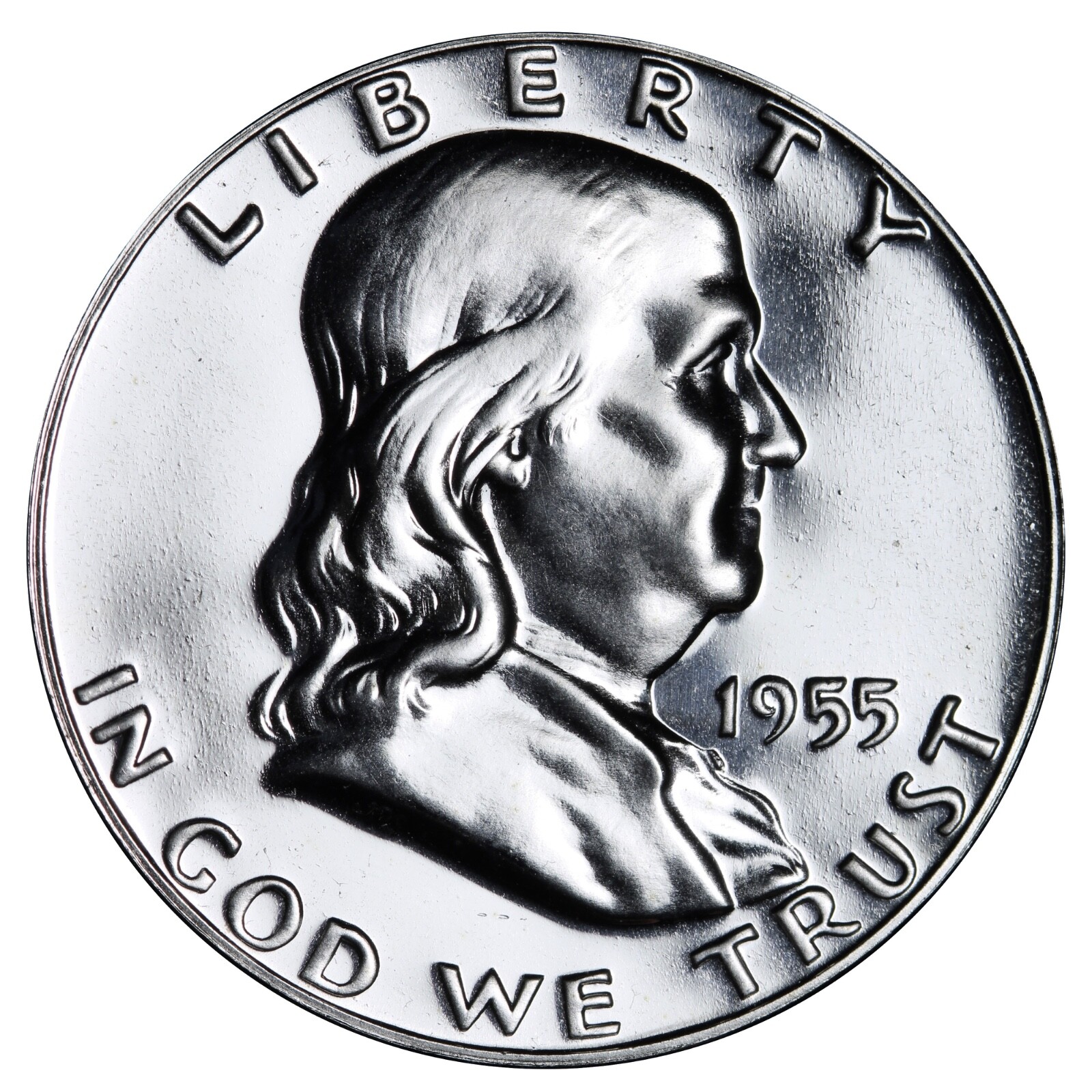 PROOF 1955 Franklin Half Dollar 90% Silver