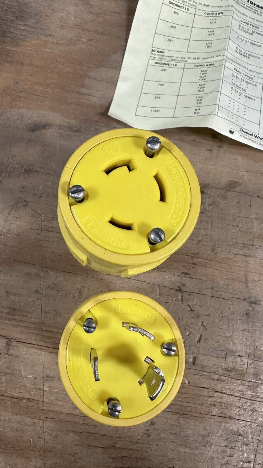 Woodhead Turnex Plugs 3.390.371 Male And Female