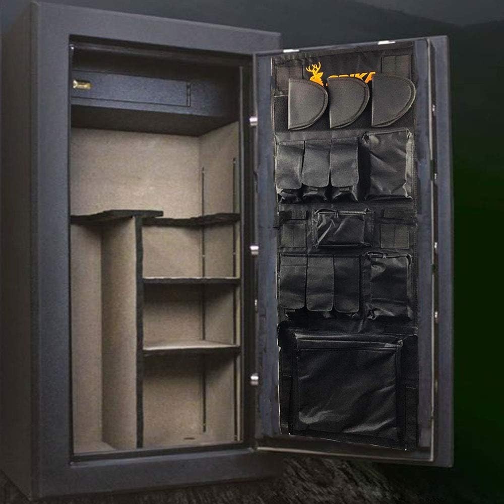Adjustable Gun Safe Door Organizer with 17 Compartments - Functional Storage=