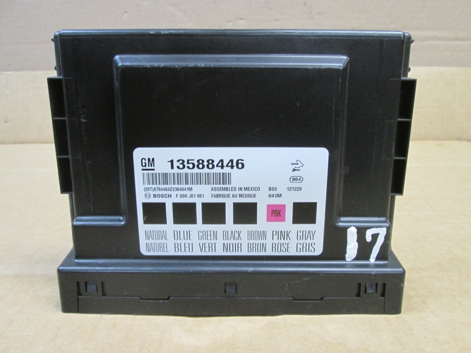13-16 Chevy Cruze Body Control Module Computer BCM 2013-2016 Unit 13588446