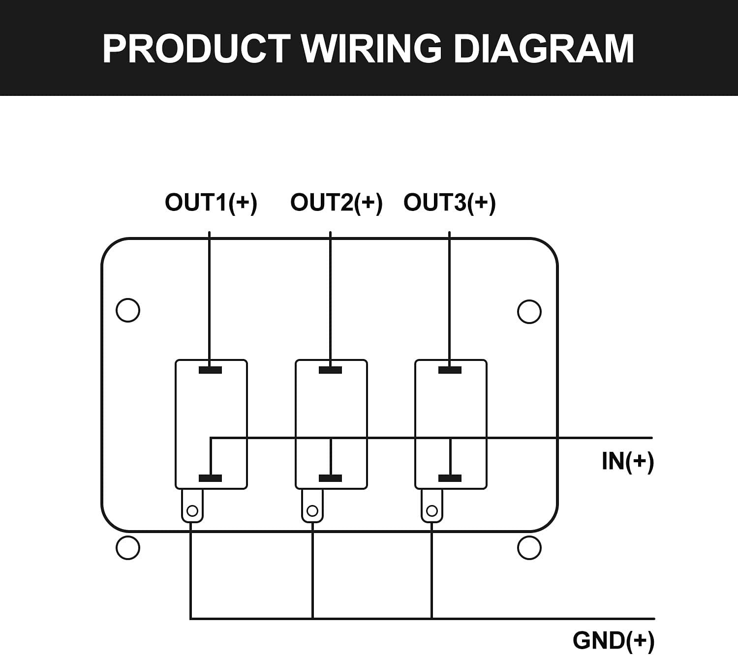 3 Gang Rocker Toggle Switch Panel with 12V LED Light Toggle Switch 20A Heavy Dut