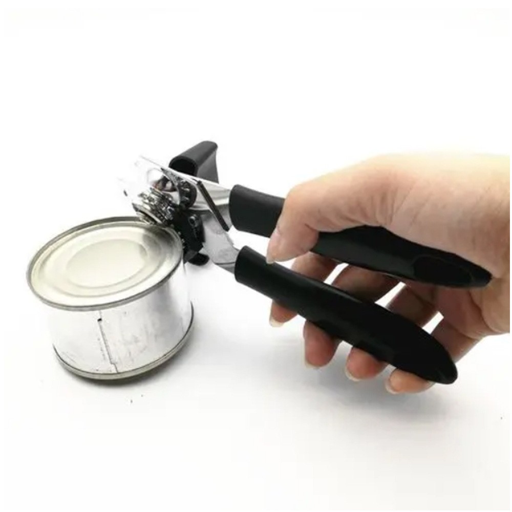 Can Bottle Opener Stainless Steel Tool Kitchen Food Tin Camping Smooth Cut Jar