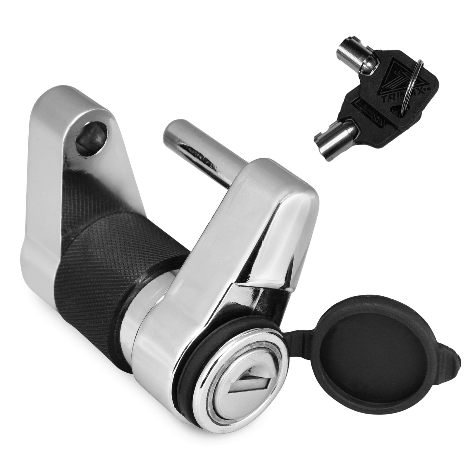 Trimax, TMC10, 7/8" Key Coupler Lever/Door Latch Lock, Protective Rubber Bumper