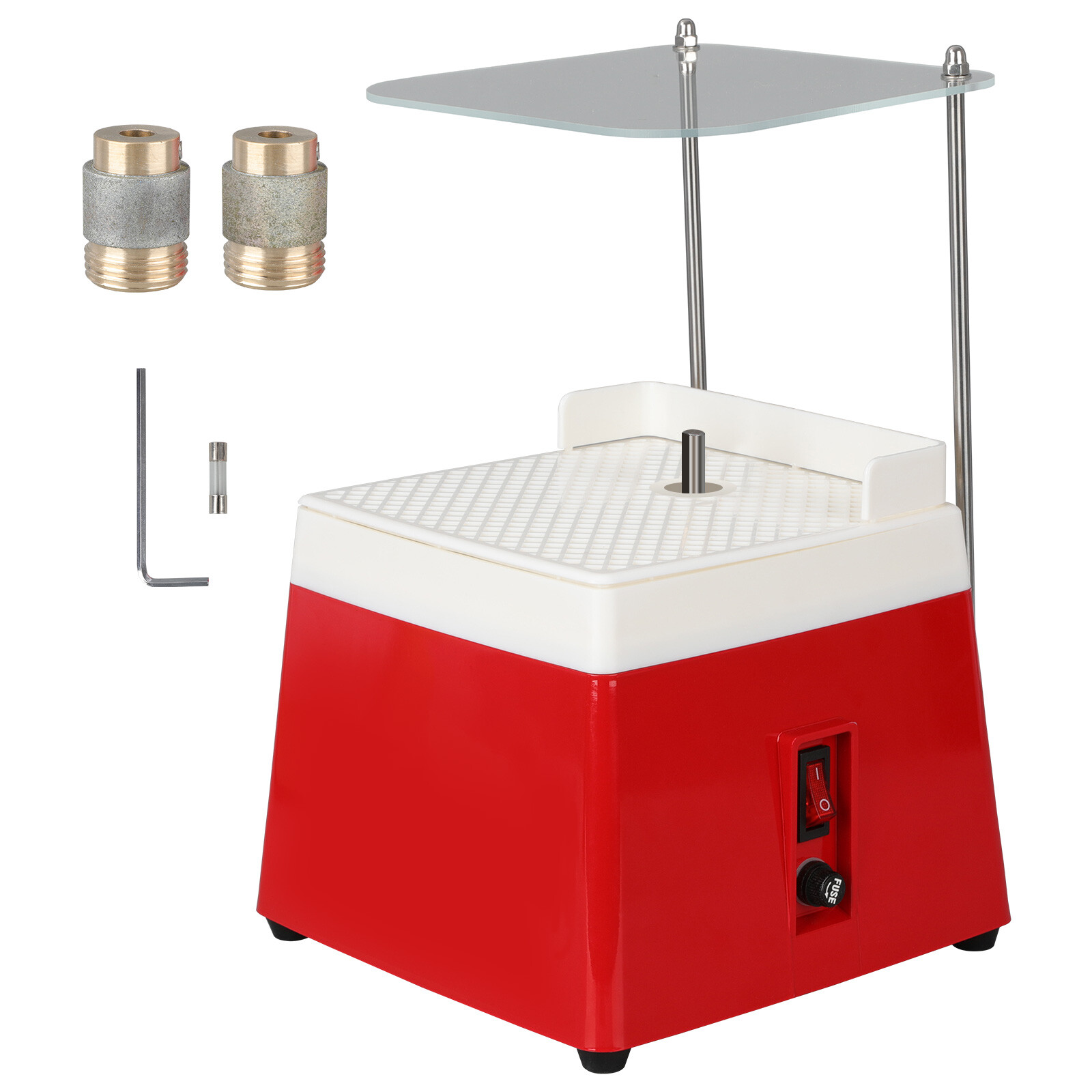 Stained Glass Grinder 5/8"+1" Diamond Grinder 65W Shaper Router Glass Craft Tool