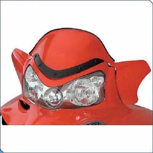 Polaris Snowmobile IQ Chassis 13" Mid Indy Red Windshield - 2875108