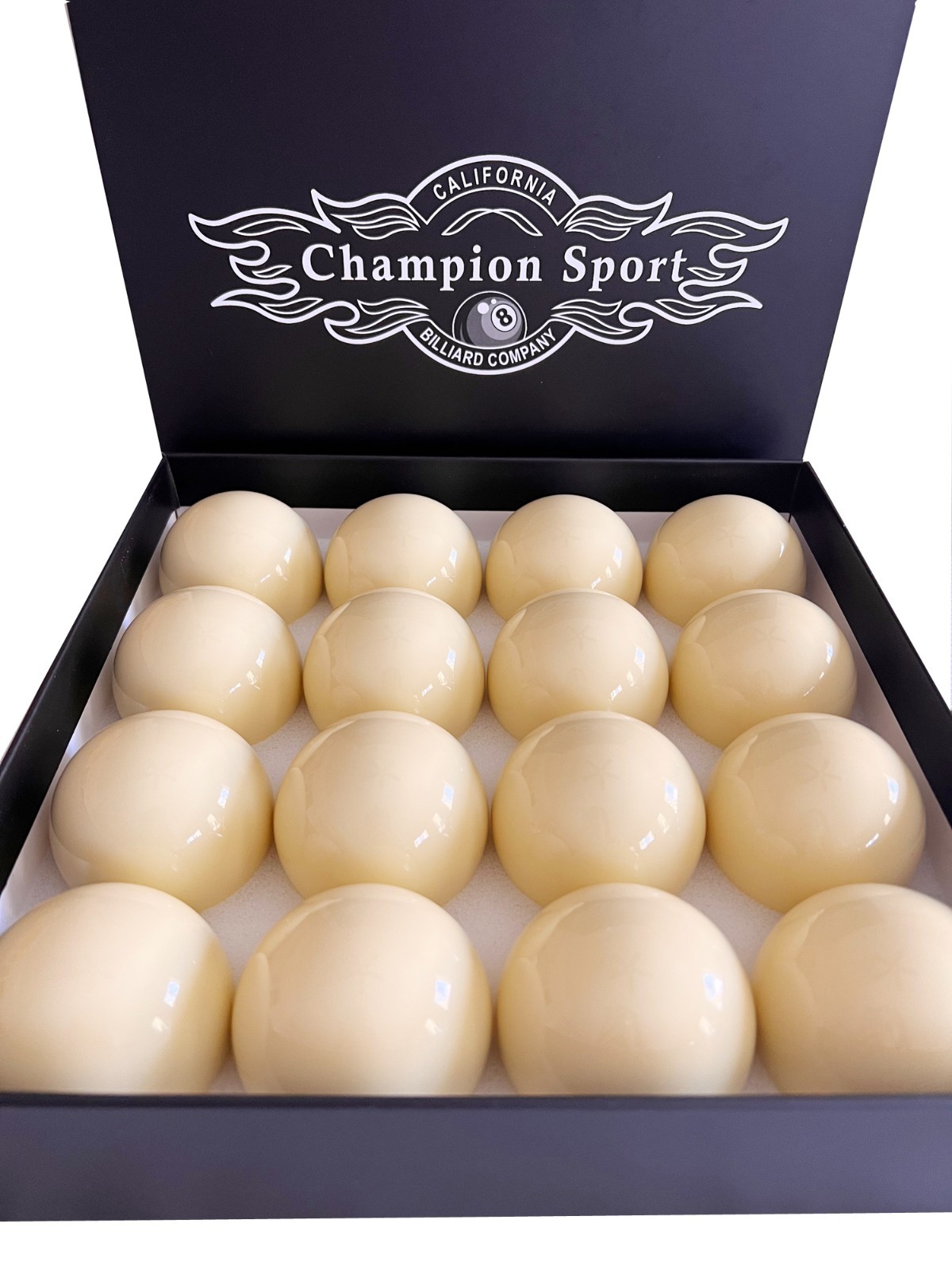 Champion 2-1/4" Professional Billiard Pool Cue Balls,White Ball, Set of 1 or two