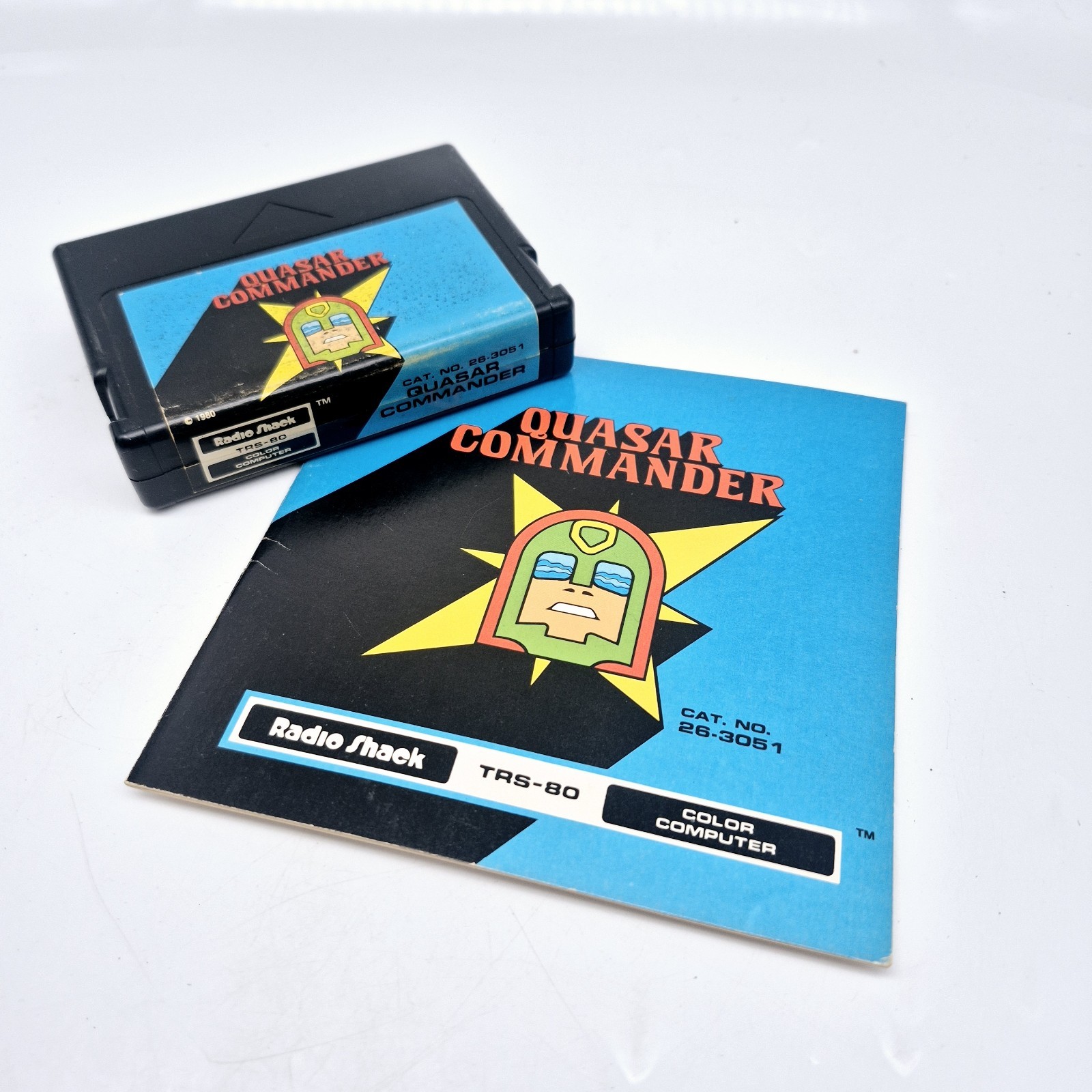 Radio Shack Tandy TRS-80 Quasar Commander Game Cartridge and Instructions Manual