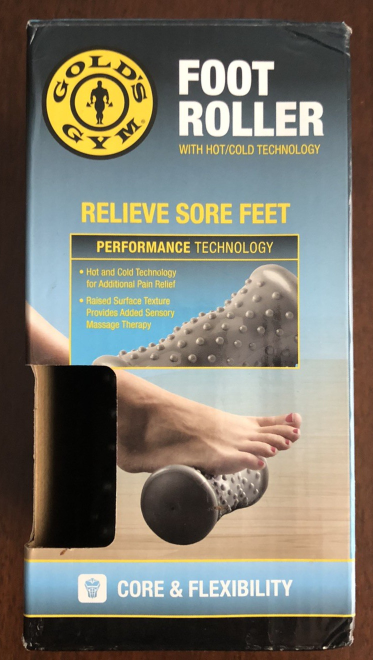 Gold's Gym Foot Roller W/ Hot/Cold Performance Technology Pain Relief, Massage