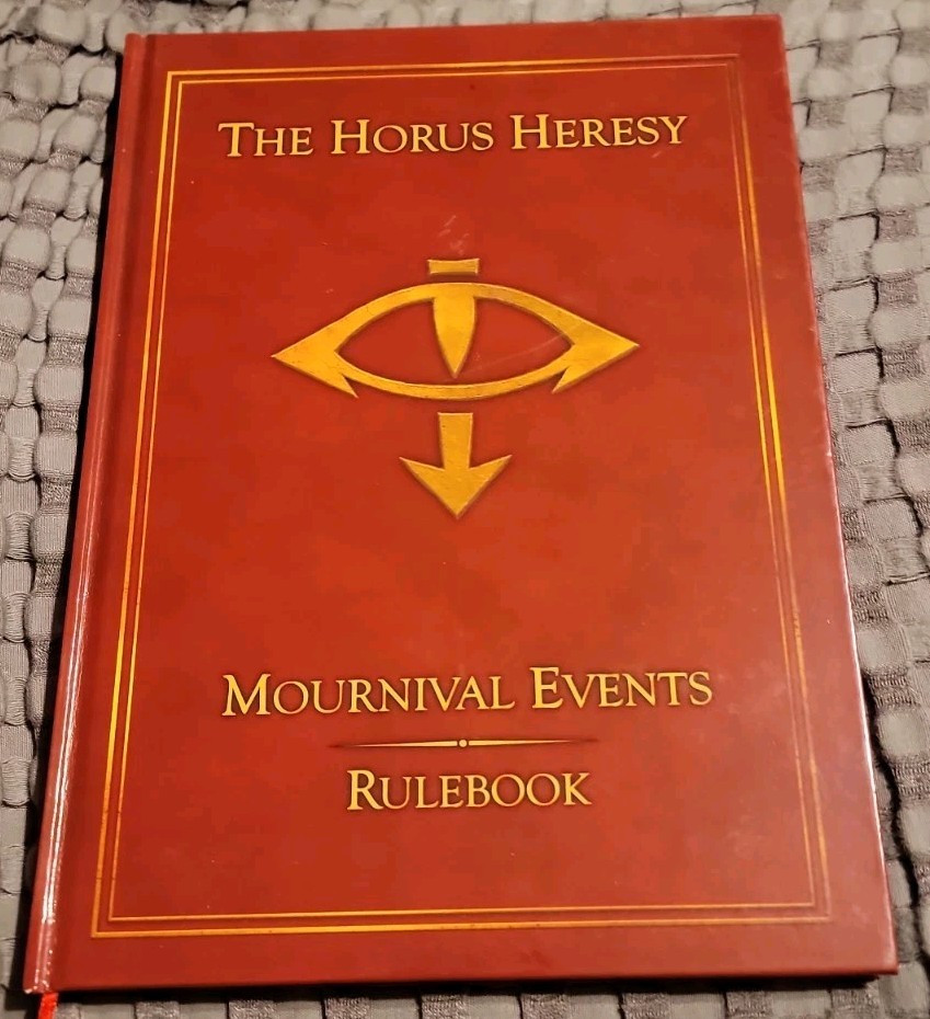 Warhammer 40,000 The Horus Heresy Mournival Events Rulebook Hardcover 40K OOP