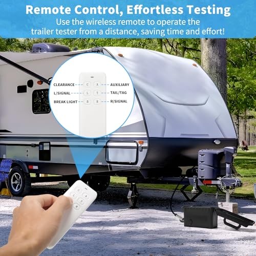 Trailer Light Diagnostic Tester 7-Way with Waterproof Case
