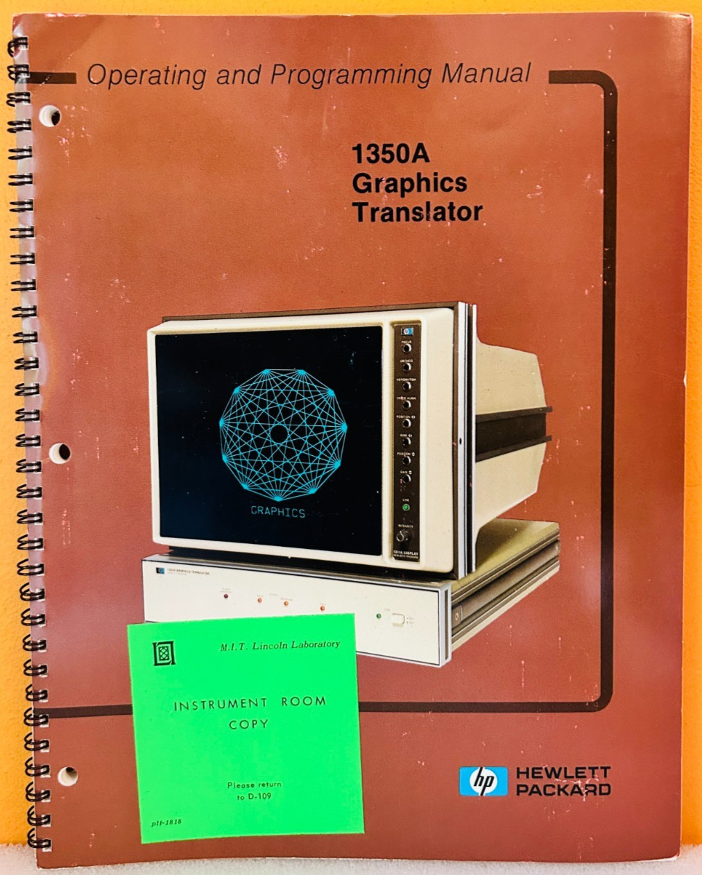 HP 01350-90908 Model 1350A Graphics Translator Operating & Programming Manual.