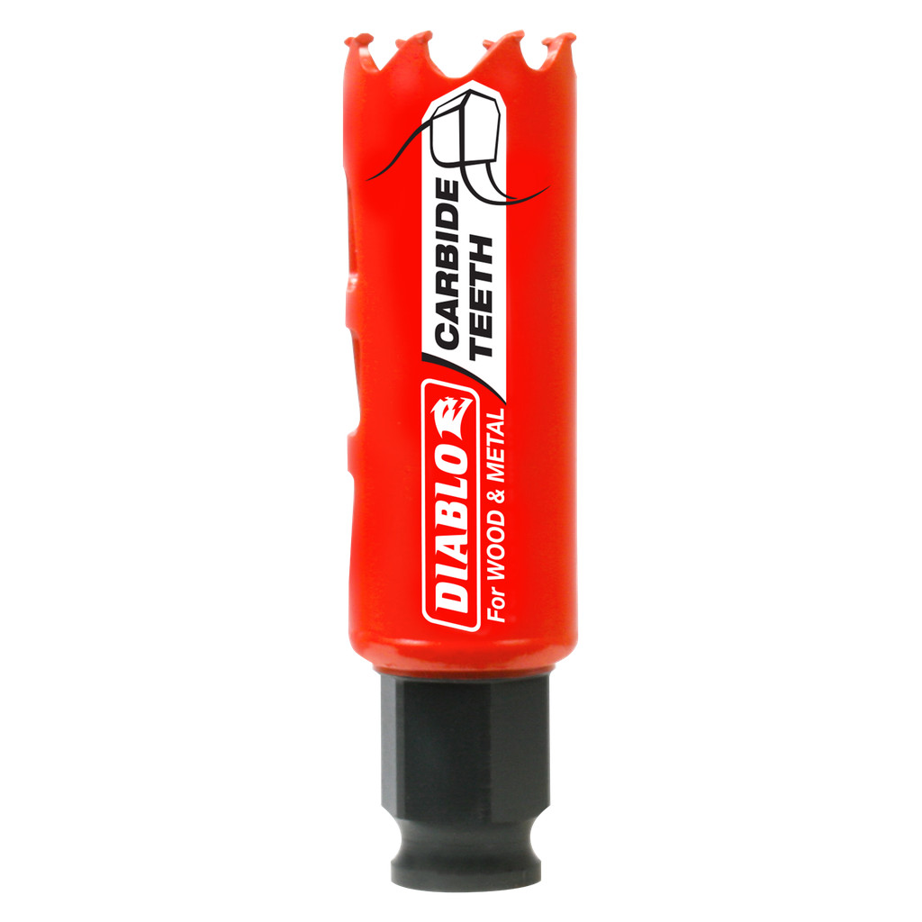 1 in. (25mm) Carbide-Tipped Wood & Metal Holesaw - DHS1000CT