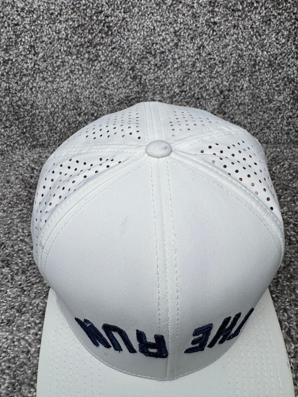 G/Fore Hat Cap Snapback One Size White Golf Hat Adjustable THE RUN Reversed