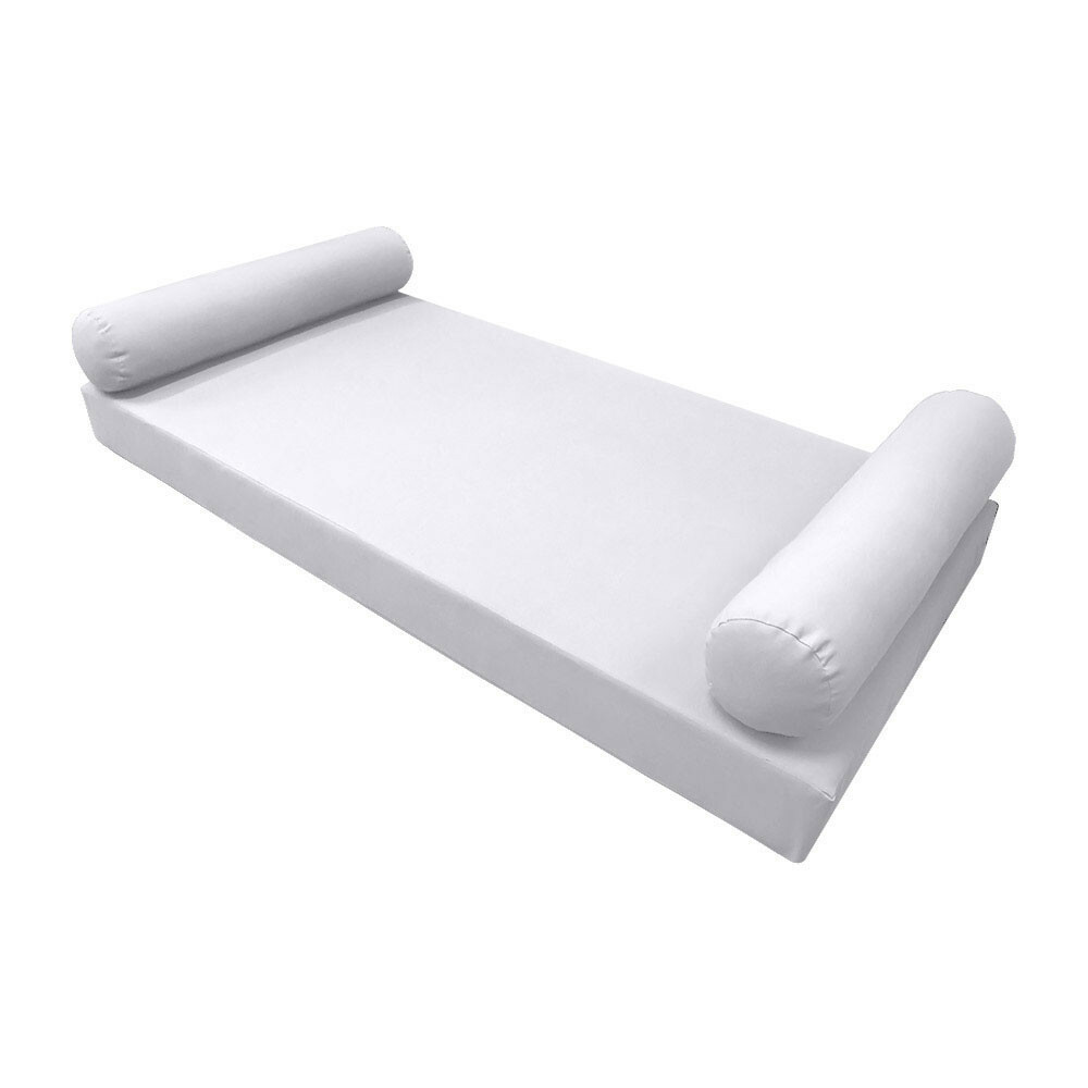 |SLIPCOVER ONLY|S5 Daybed Mattress Bolster Pillow Covers Knife Edge Twin AD105