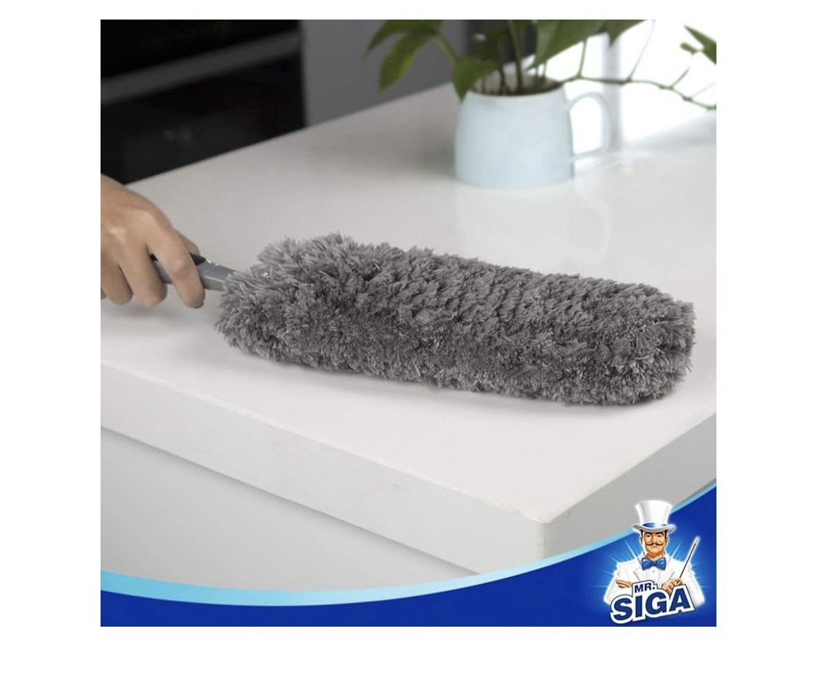 MR. SIGA Lint Free Microfiber Duster, Washable Duster