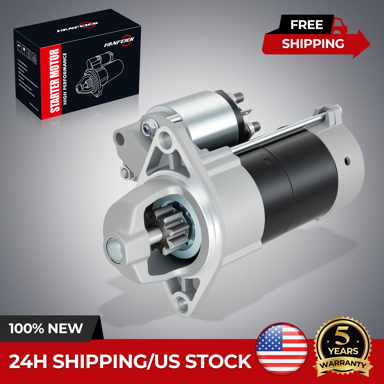 18413 Starter For Kubota ZD25 ZD28 PLGR 435-030 SND0476 1.1kW 12V 428000-1161