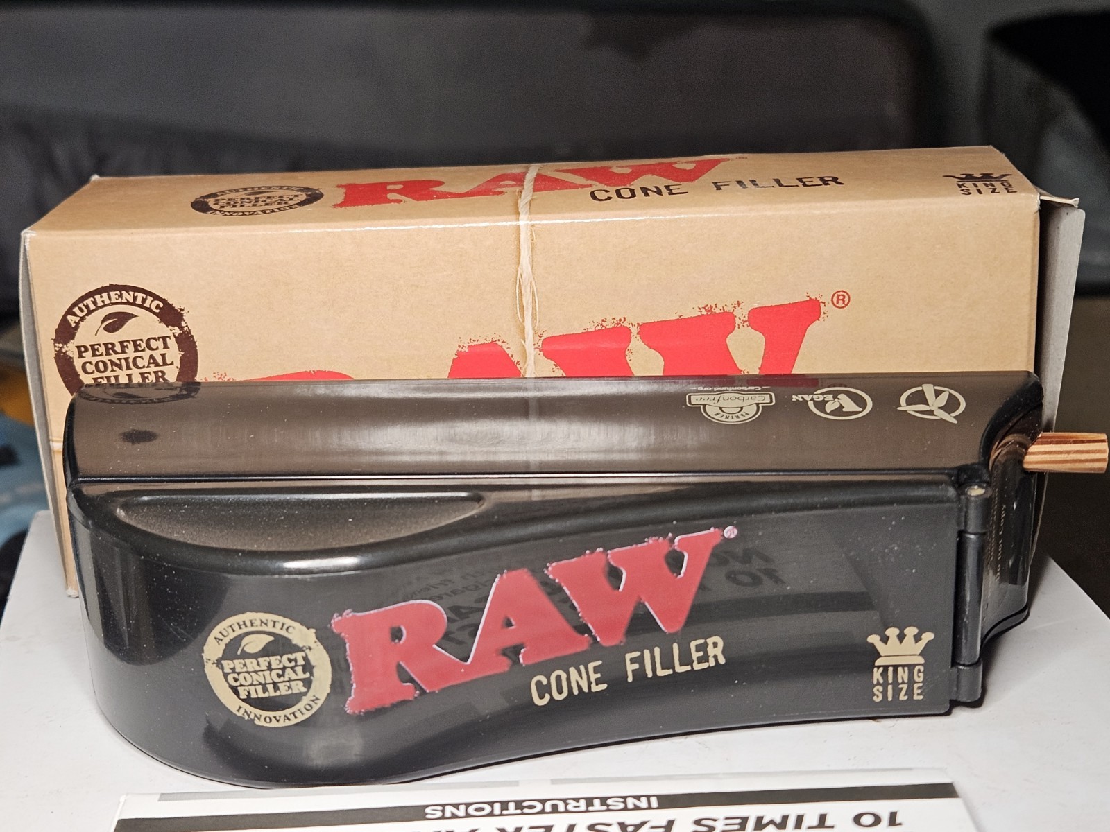 RAW rolling papers Loader shooter Filler for King Size PreRolled CONES New