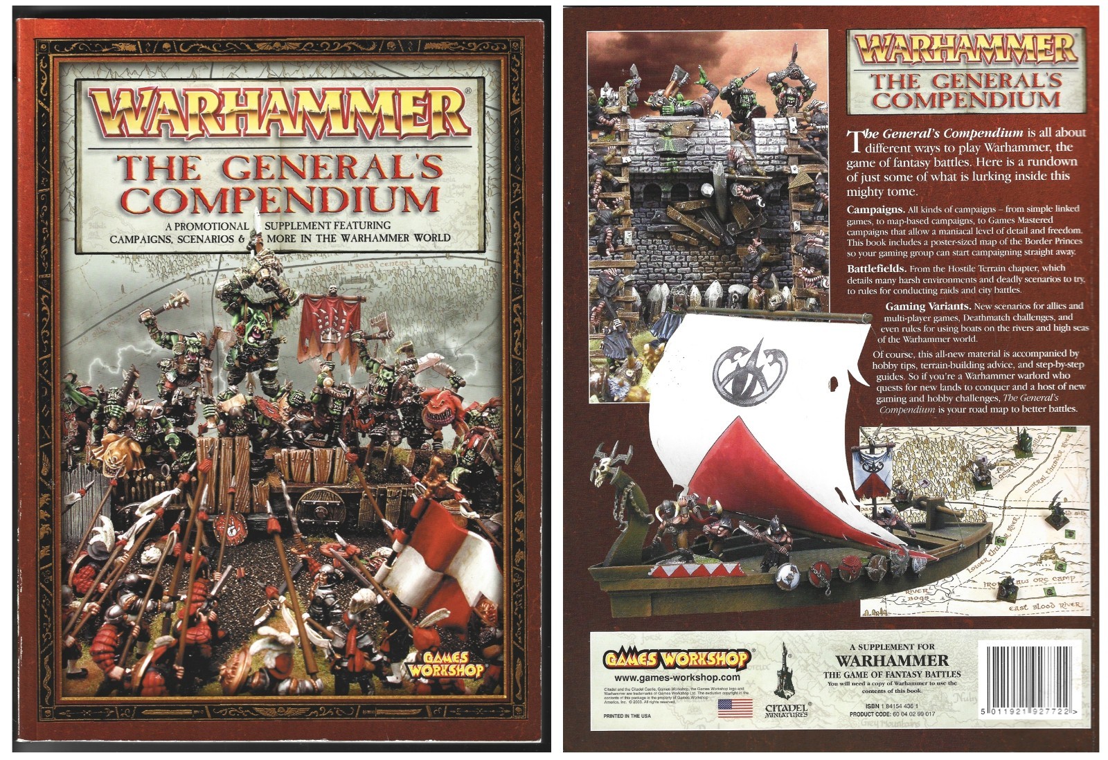 Warhammer The General's Compendium Campaigns Rules 2003 Games Workshop TP VG+