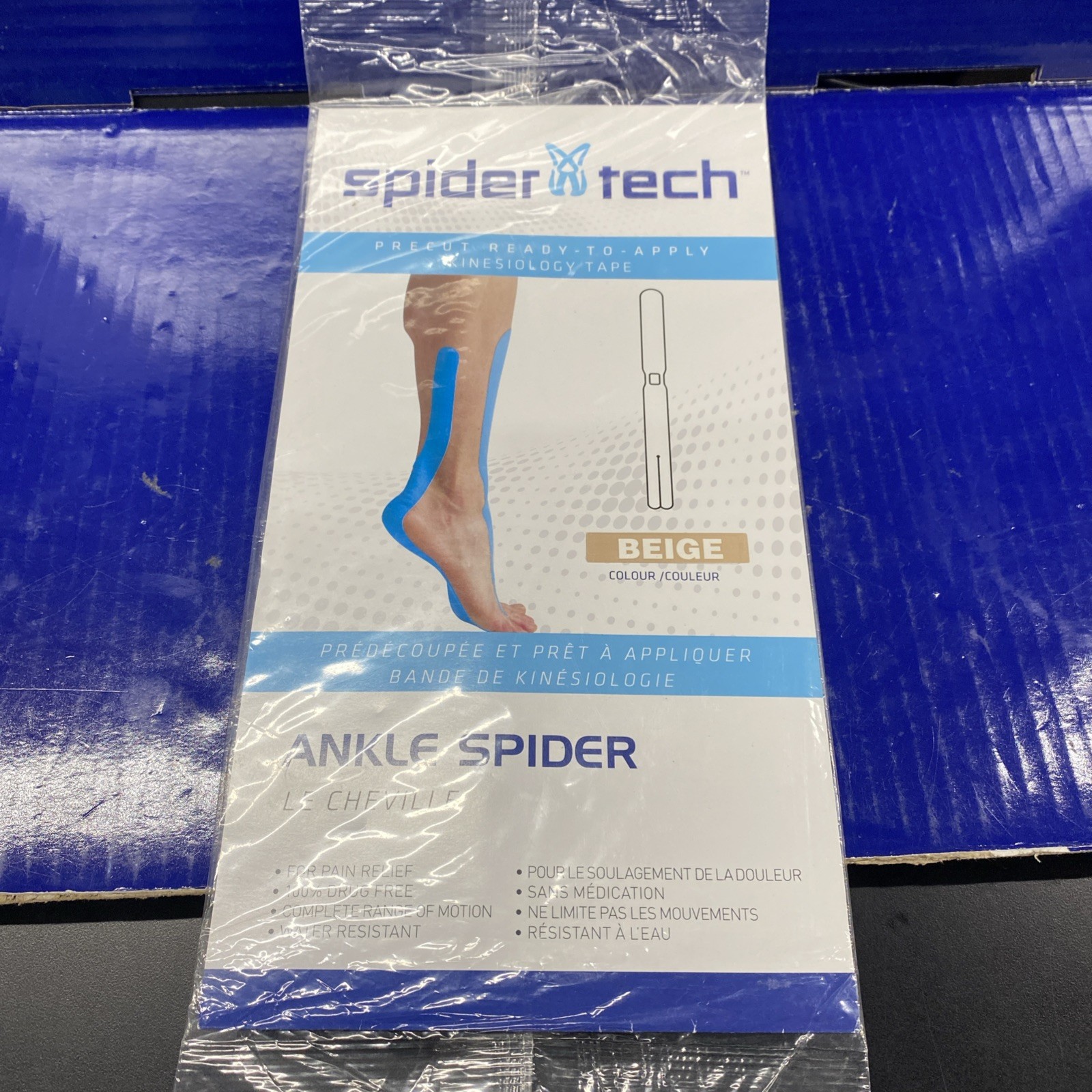 Spidertech Ankle Spider In Beige Kinesiology Tape
