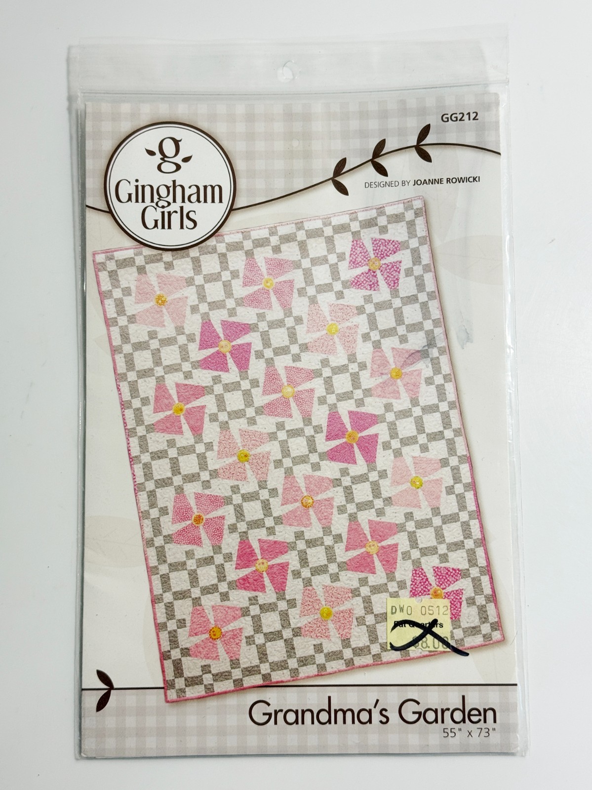 Grandma's Garden Pattern 55" x 73" Gingham Girls