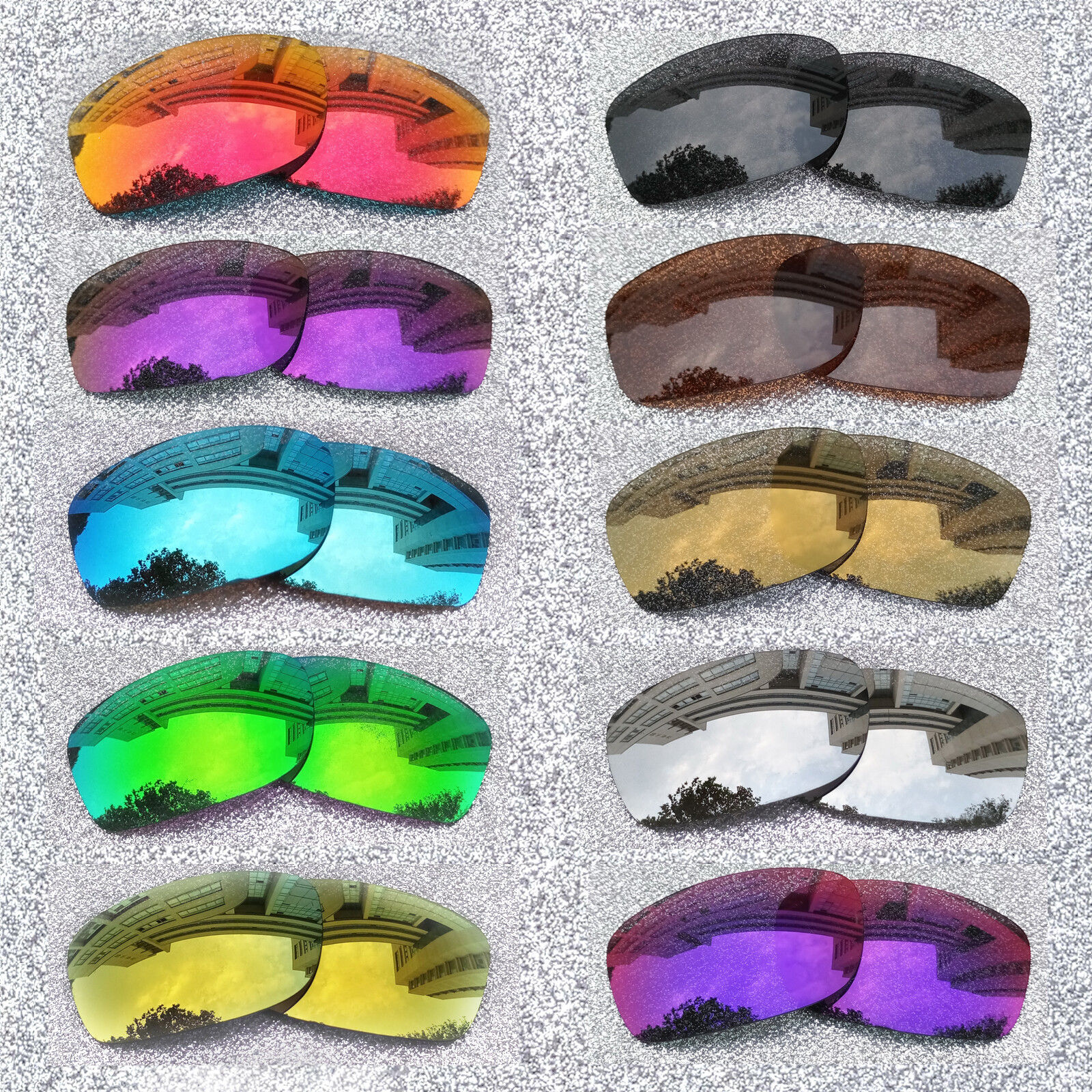 ExpressReplacement Polarized Lenses For-Oakley Dispute Sunglasses OO9233-Opt
