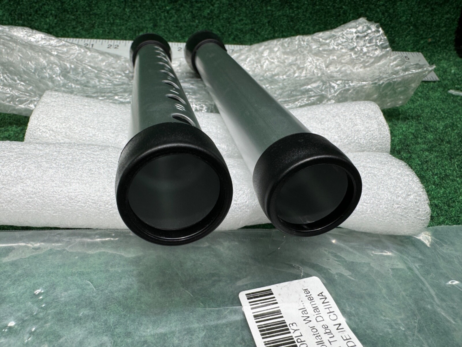 Rollator Walker Replacement Legs with Anti-Slip Rubber Tips 6.2" H 2 Pack