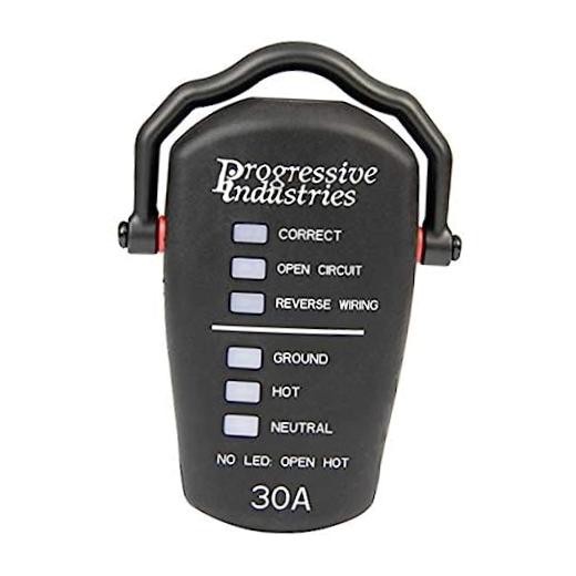 RRT-30 RV Receptacle Tester, Black, 30 Amp