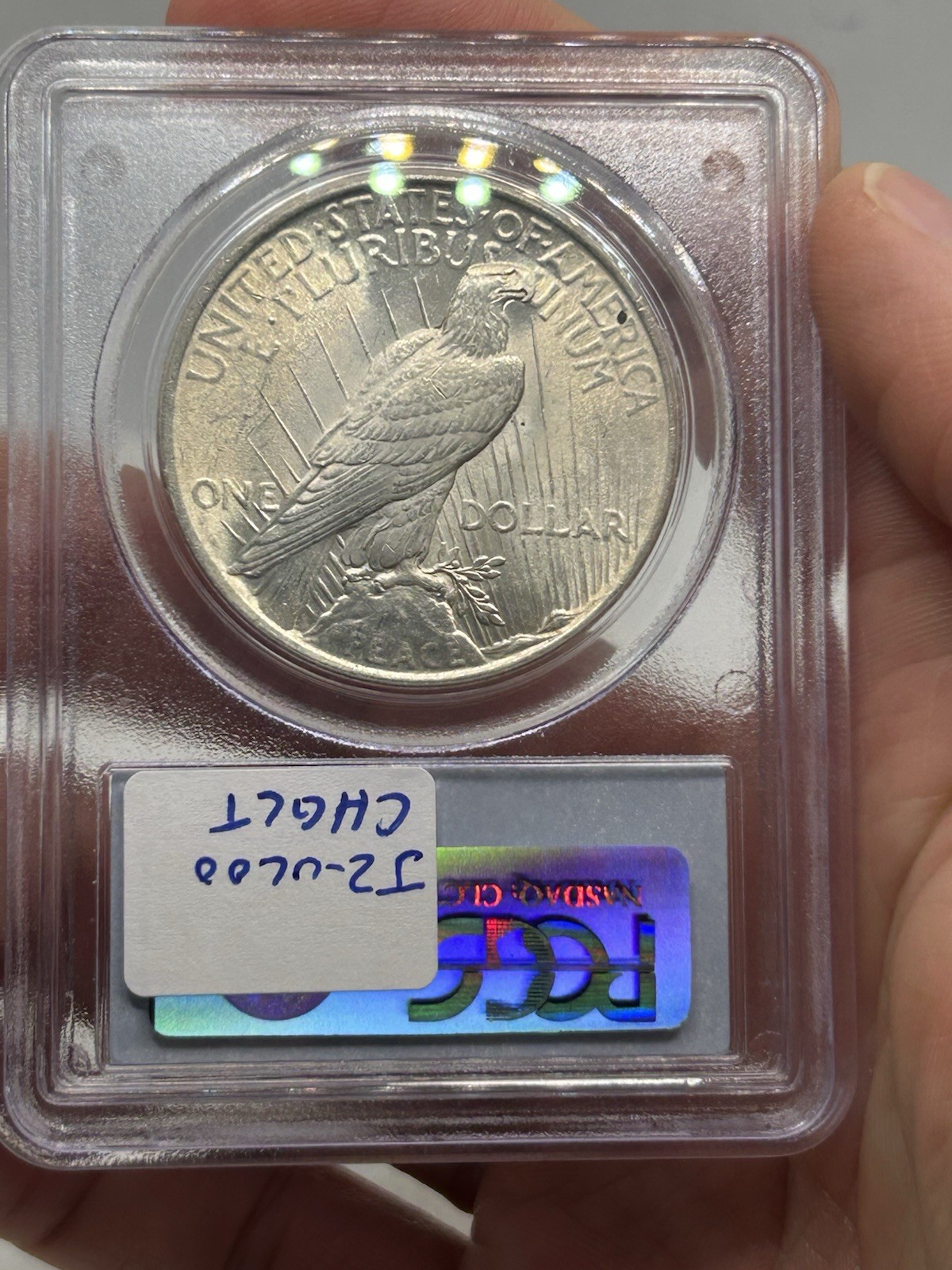 1922 PCGS MS61 VAM-5A Top 50 Scar Cheek Peace Silver Dollar! Rare Variety***