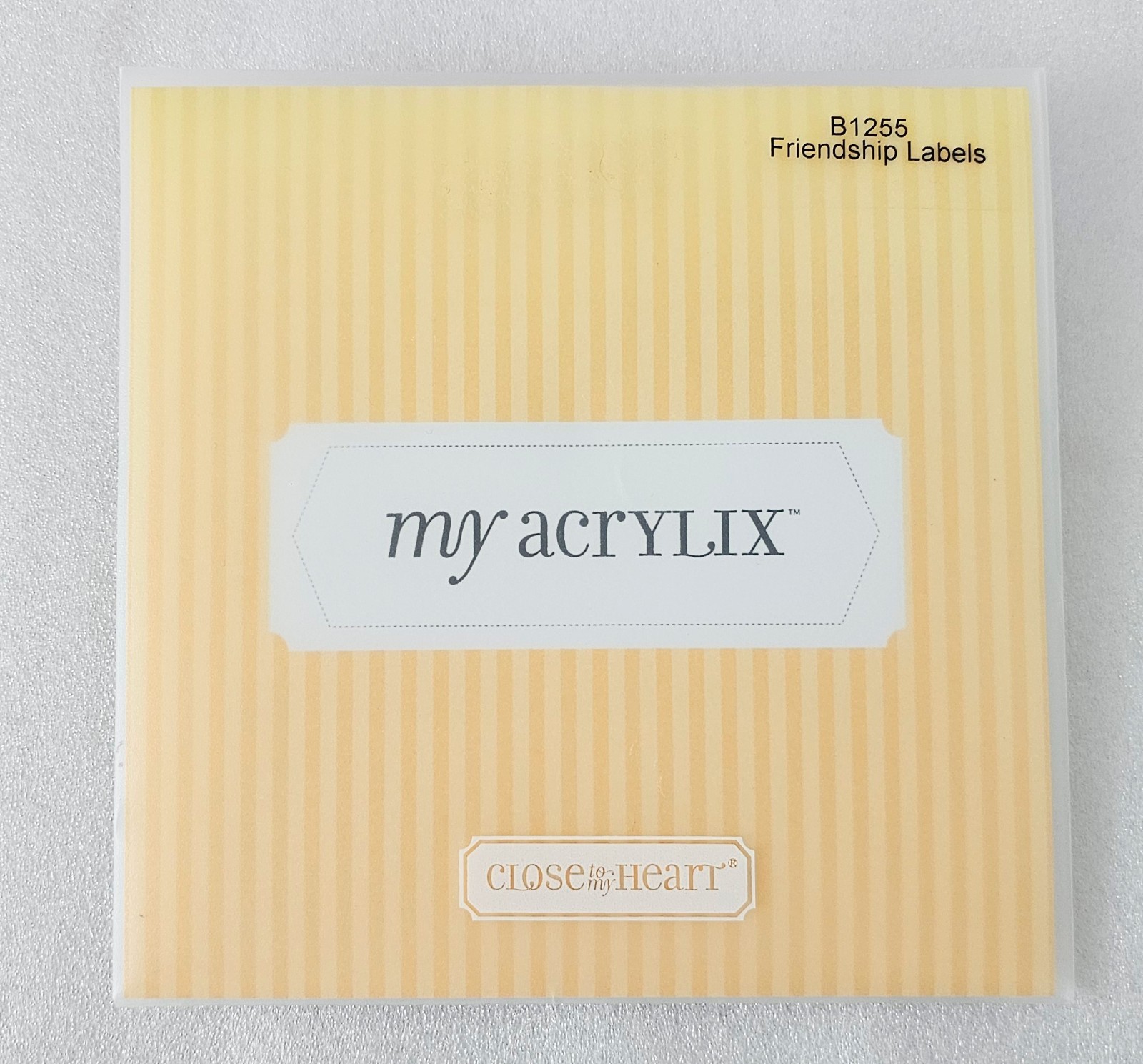 Close to my Heart My Acrilix Friendship Labels Set #B1255 Stamps New Set