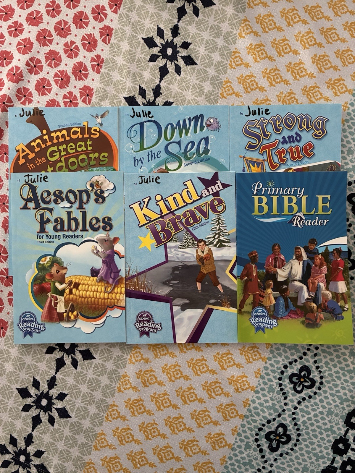 Abeka 1st Grade Student Readers New/Used Clean (c)
