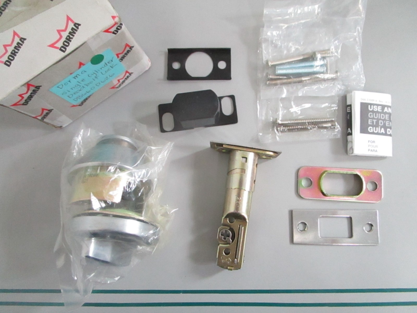 NEW OEM DB660D626 Dorma Single Cylinder Deadbolt Lock 0820