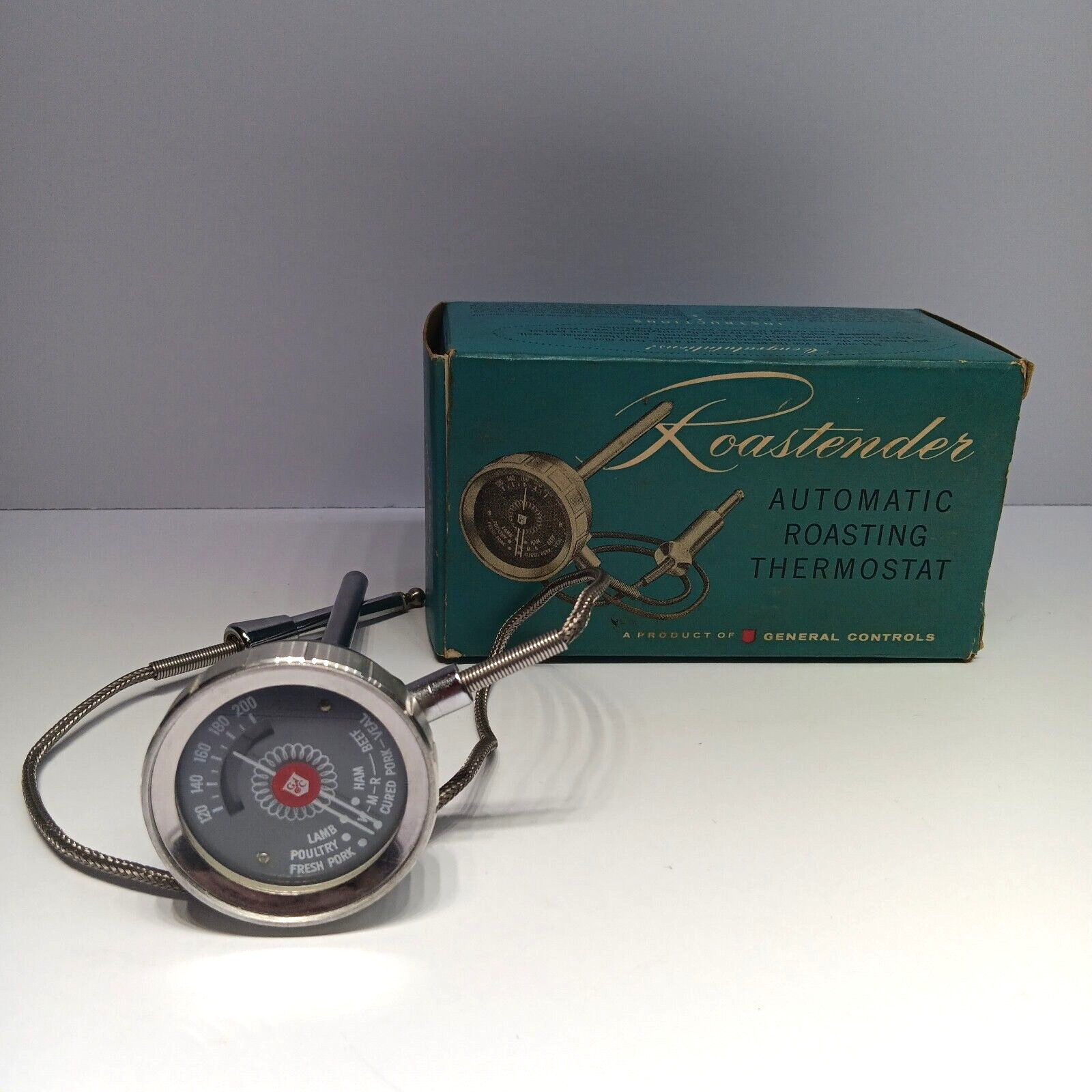 Vtg Retro Roastender Automatic Roasting Thermostat Cooking Thermometer ITT Meat