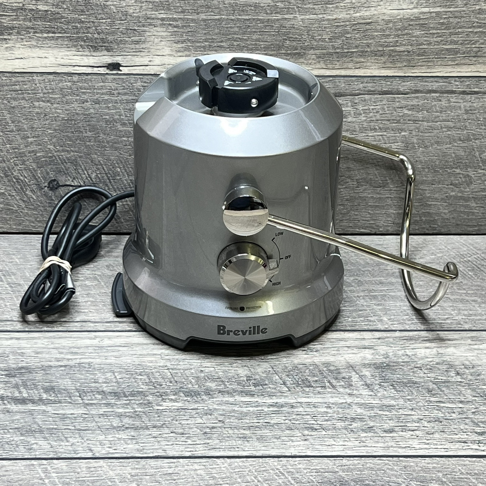 BREVILLE Juice Fountain Cold Juicer BJE430SIL Motor Base 850W - Tested